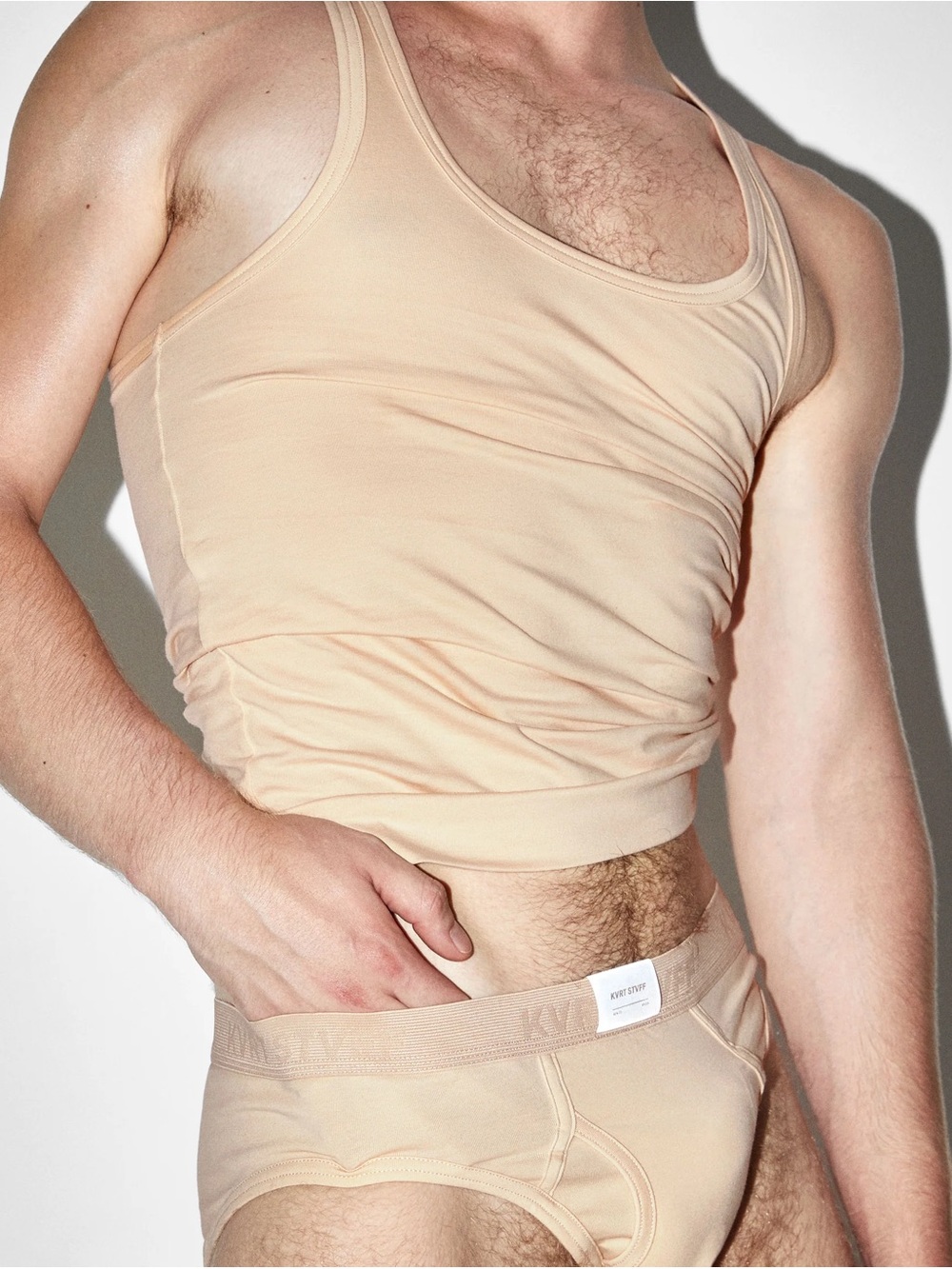 Latte KVRT cotton tank top